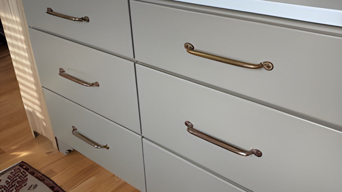 Easy Ways to Refresh Cabinets Using Vintage Brass Cabinet Pulls