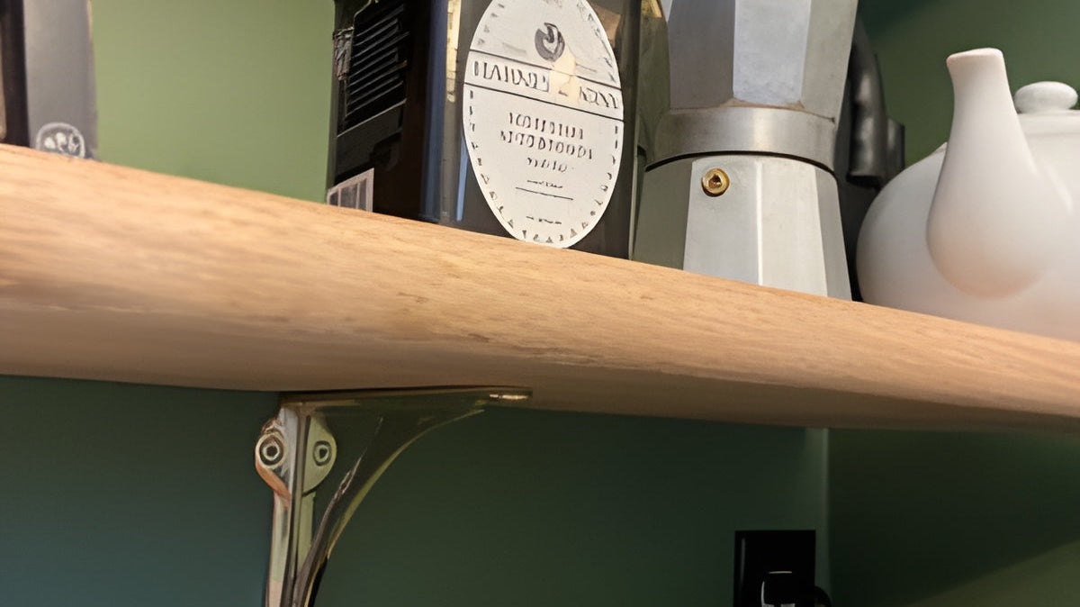 Elevate Your Space with Brass Shelf Brackets