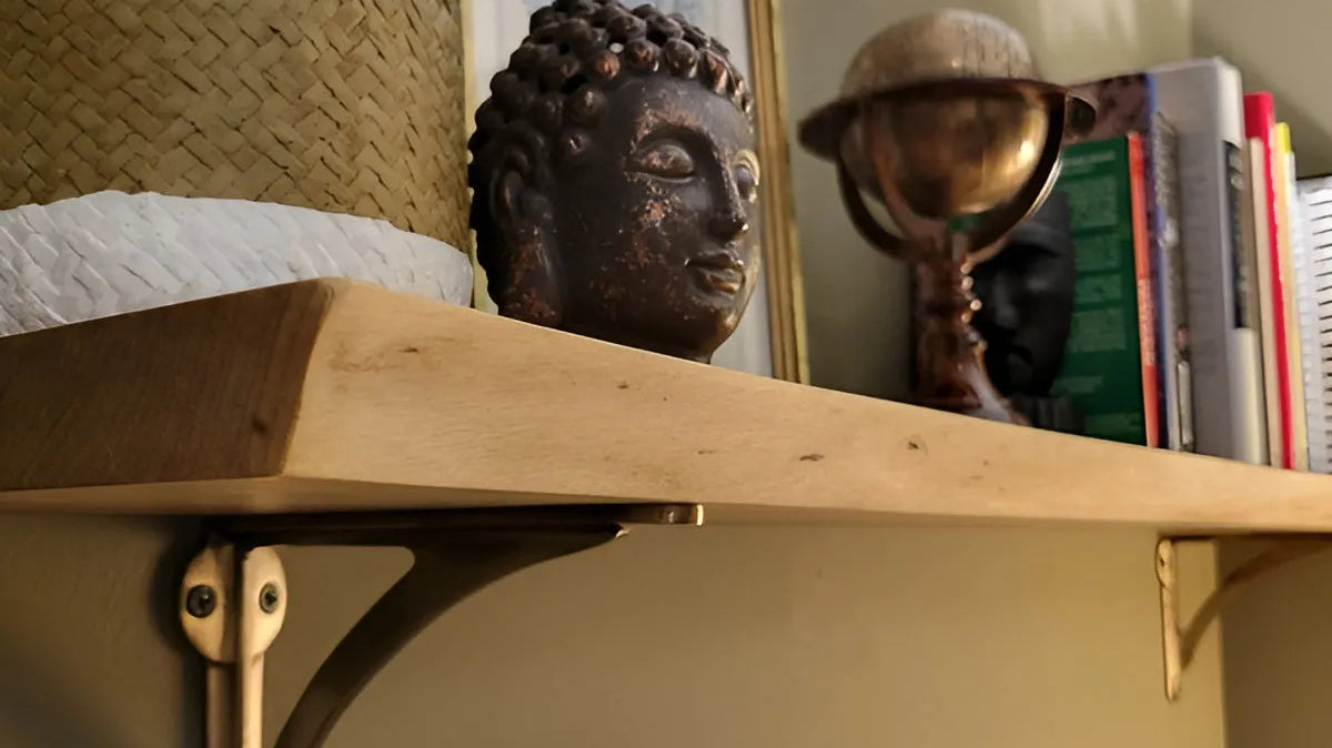 Enhance Your Interiors with Timeless Elegance Using Brass Shelf Brackets