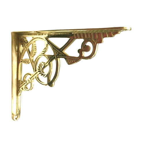 Georgian Shelf Bracket - Unlacquered Brass Polished - Stylentdecor
