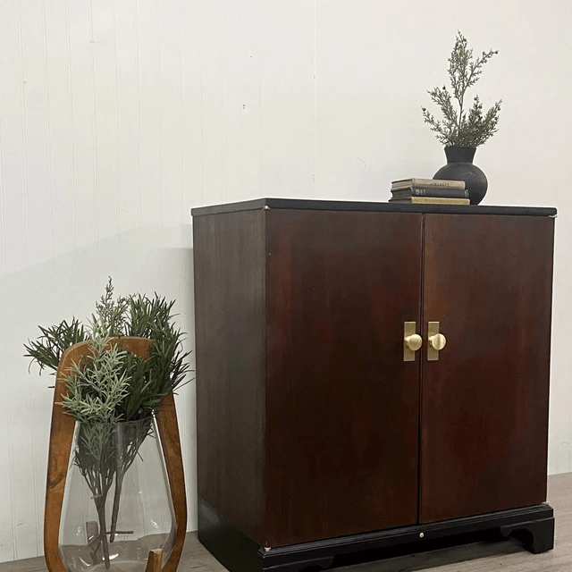 Brass Drawer Knob with Rectangle Backplate - Stylentdecor