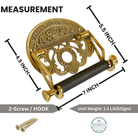 Vintage Roll Holder - Polished Brass - Stylentdecor