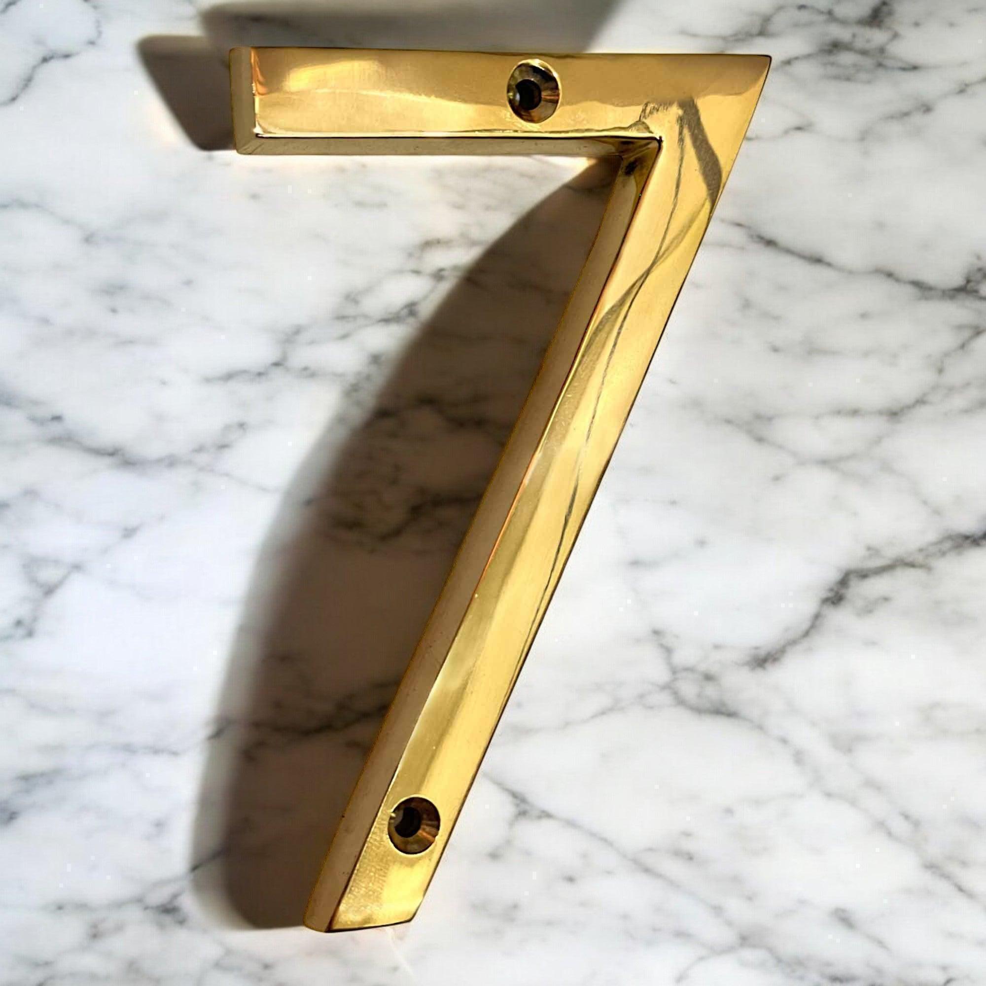 4" Brass House Numbers ( 0-9 ) - Stylentdecor