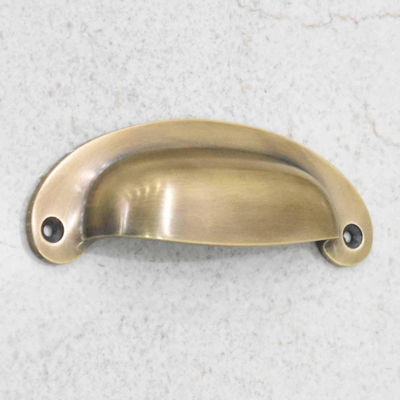 Victorian Bin Pulls - Antique Brass - Stylentdecor