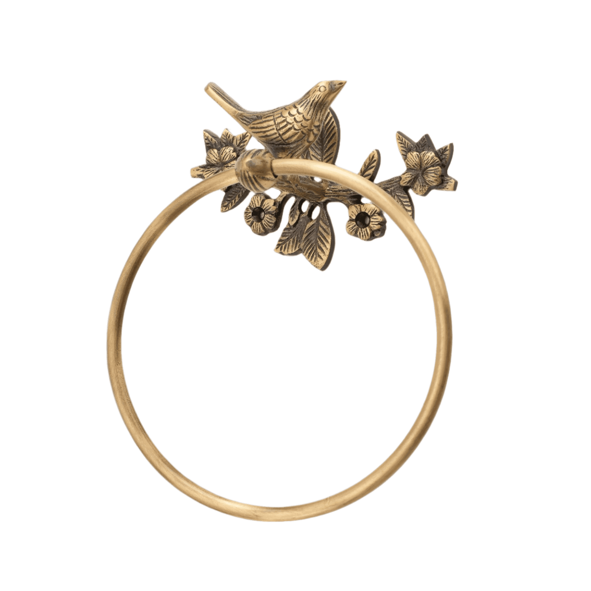 Brass Bird Hook - Antique Brass - Stylentdecor