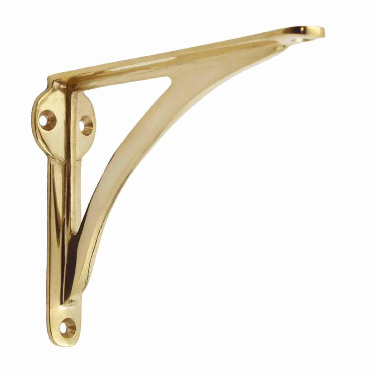 Arched Shelf Bracket - Unlacquered Polished Brass - Stylentdecor