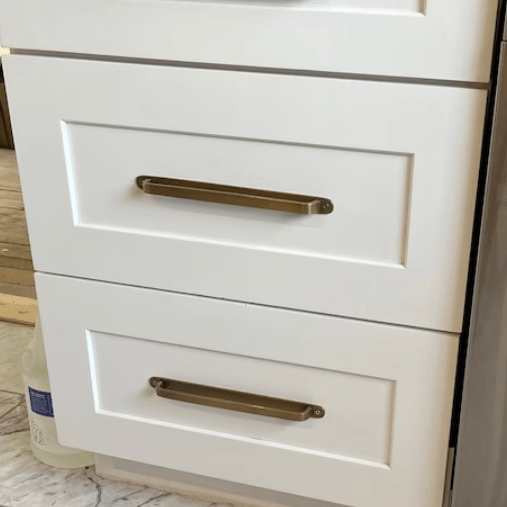 Brass Antique Round Drawer Pulls with Backplate - Stylentdecor