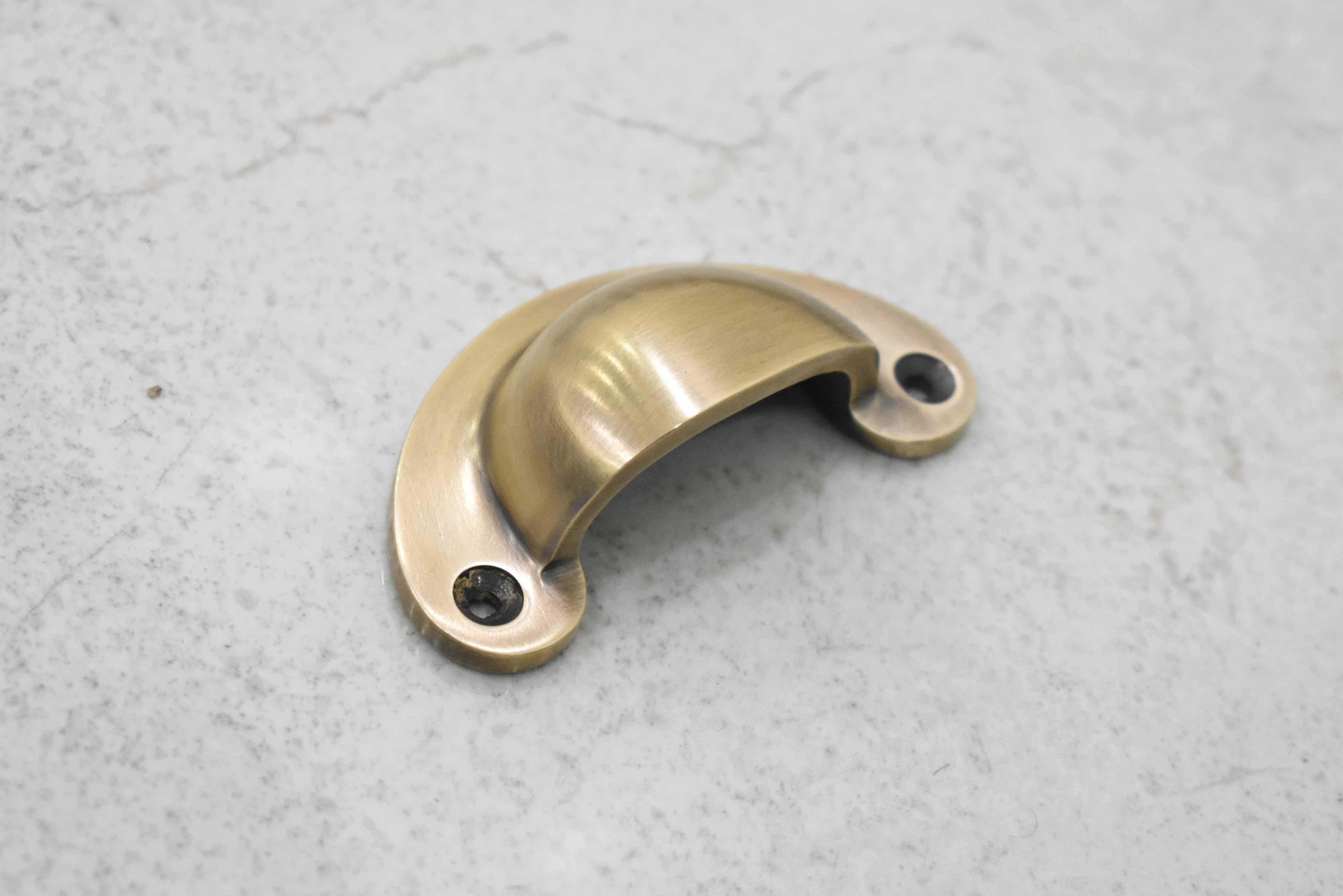Victorian Bin Pulls - Antique Brass - Stylentdecor