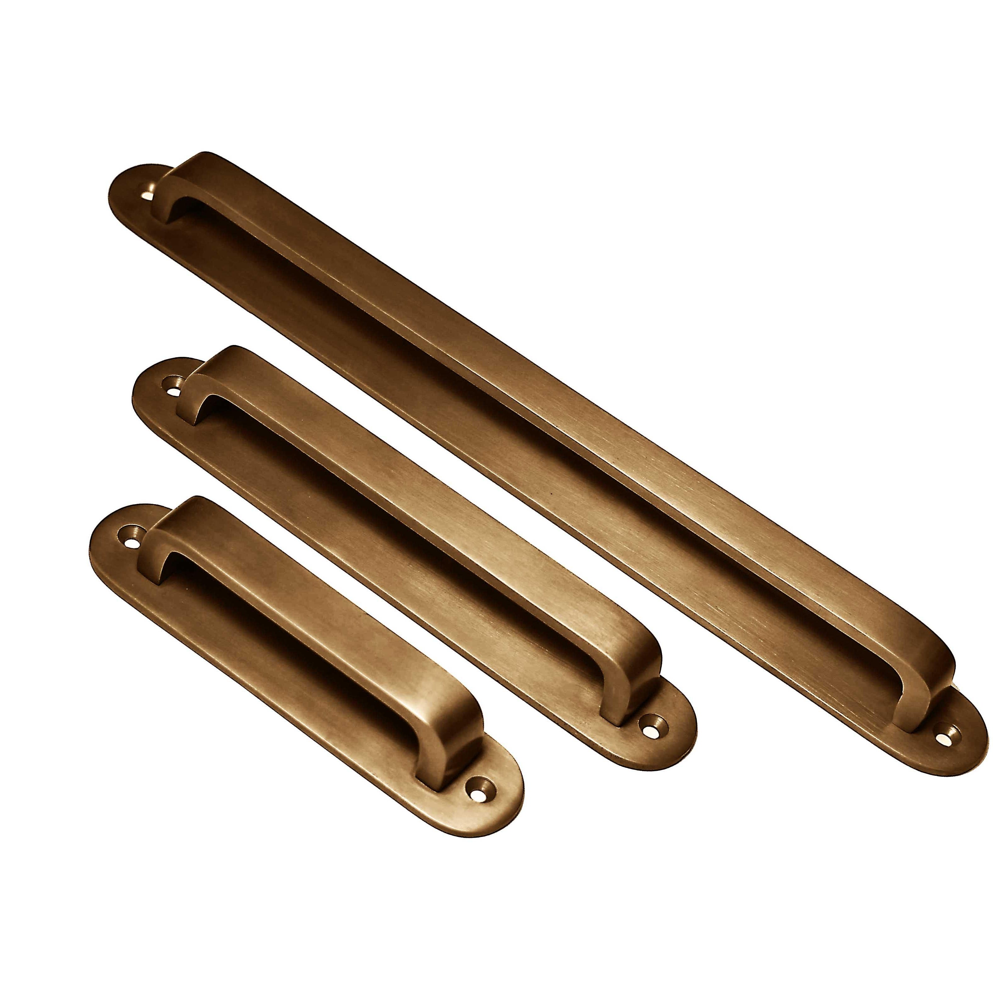 Brass Antique Round Drawer Pulls with Backplate - Stylentdecor