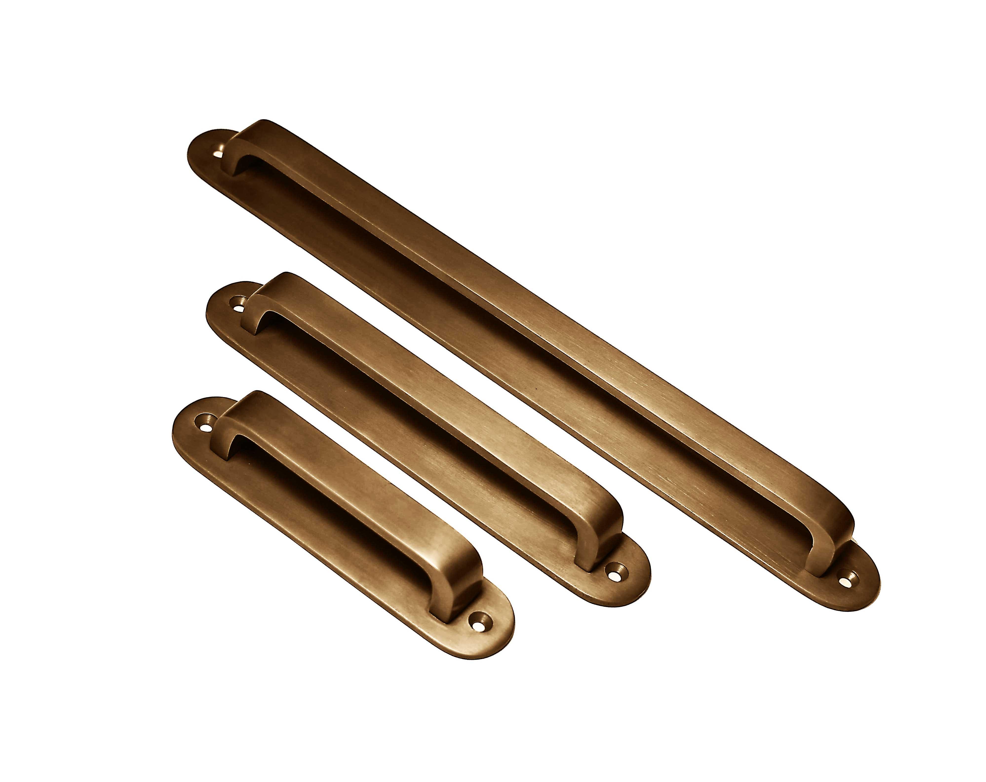 Brass Antique Round Drawer Pulls with Backplate - Stylentdecor