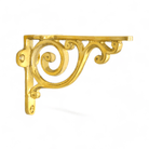 Swirl Shelf Bracket - Unlacquered Brass Polished - Stylentdecor