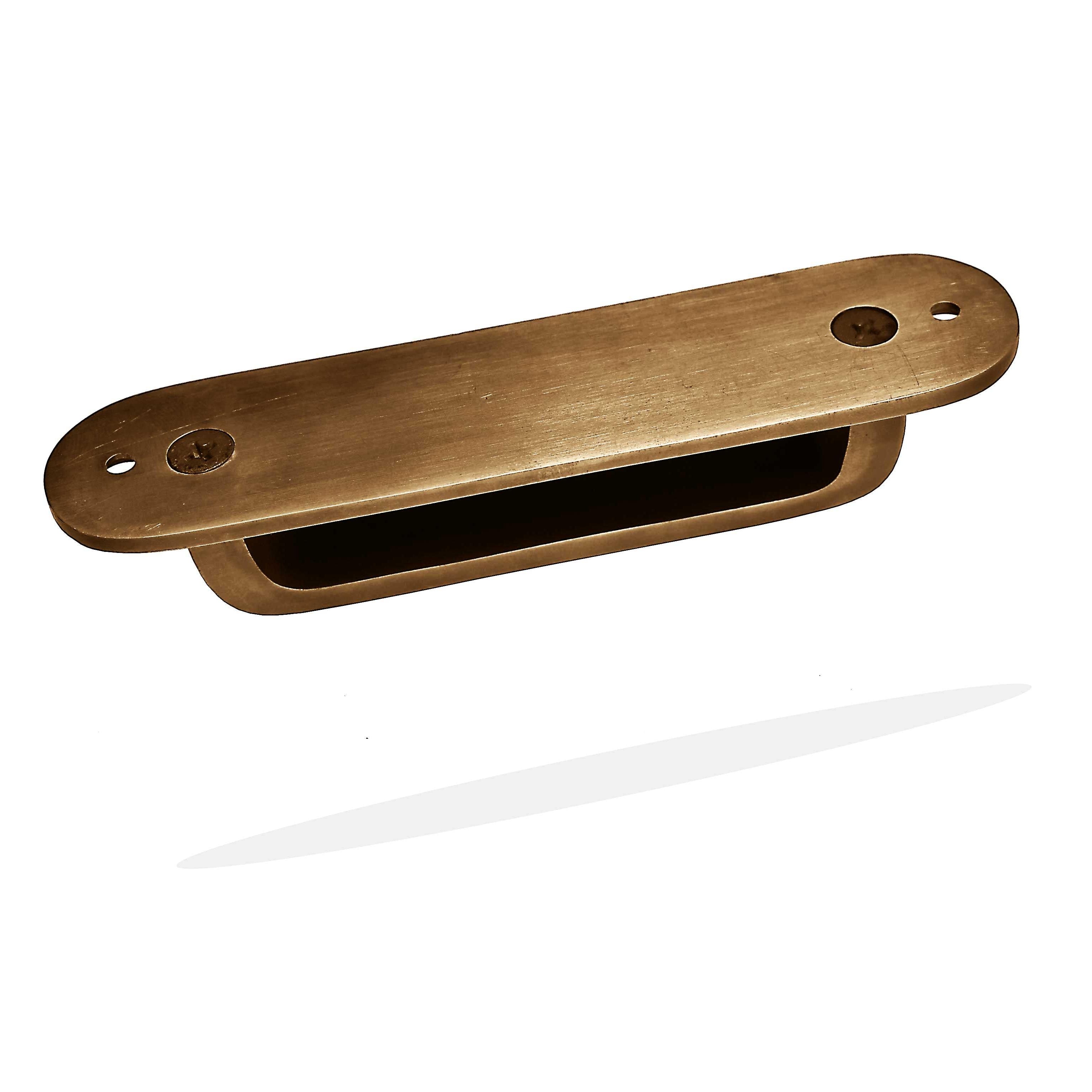 Brass Antique Round Drawer Pulls with Backplate - Stylentdecor