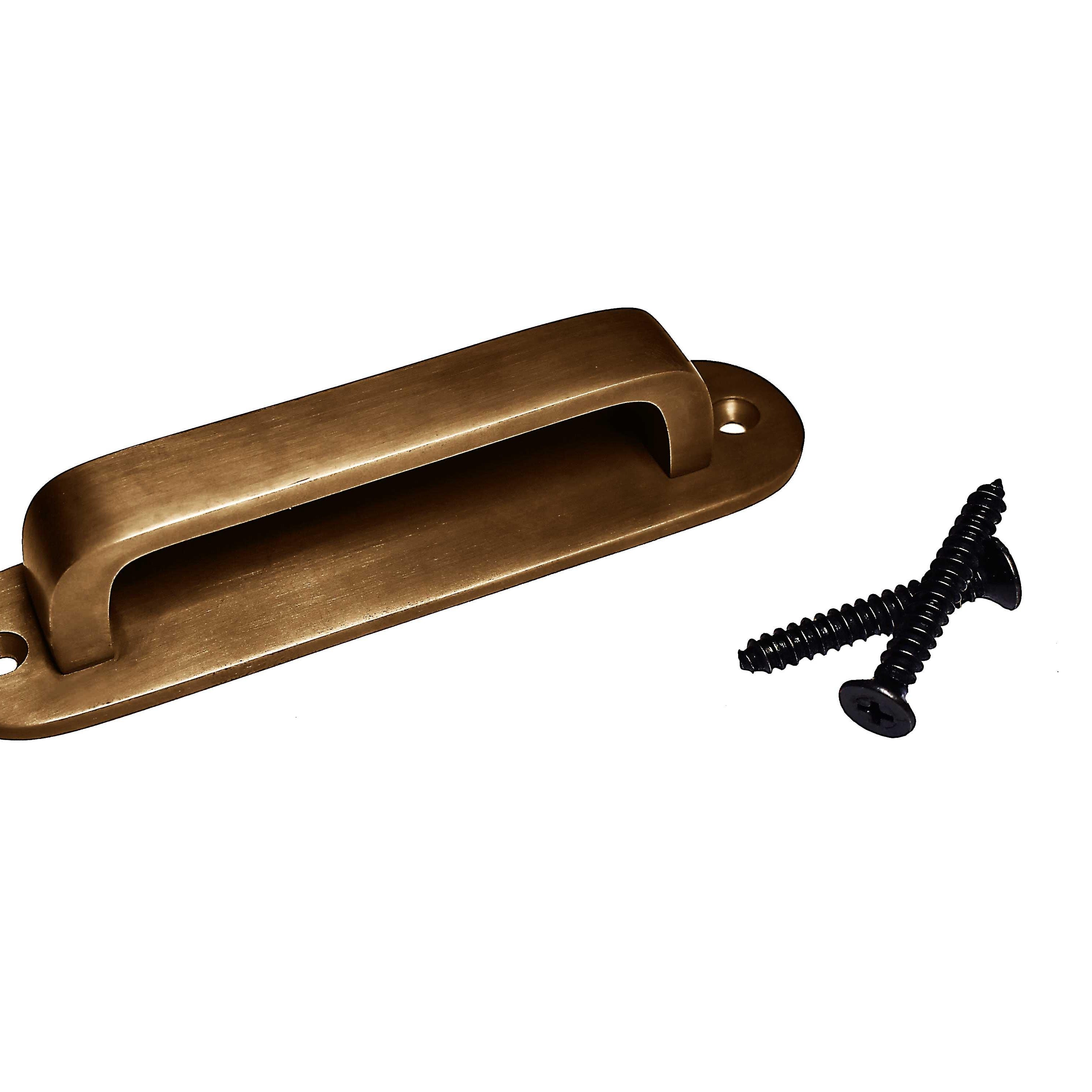 Brass Antique Round Drawer Pulls with Backplate - Stylentdecor