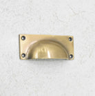 6" Rectangle Bin Pulls - Antique Brass - Stylentdecor