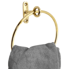 Brass Minimalist Towel Ring - Unlacquered Polished Brass - Stylentdecor
