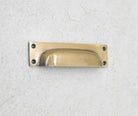 6" Rectangle Bin Pulls - Antique Brass - Stylentdecor