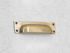 6" Rectangle Bin Pulls - Antique Brass - Stylentdecor