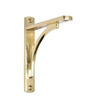 Minimalist Shelf Bracket - Unlacquered Brass Polished - Stylentdecor