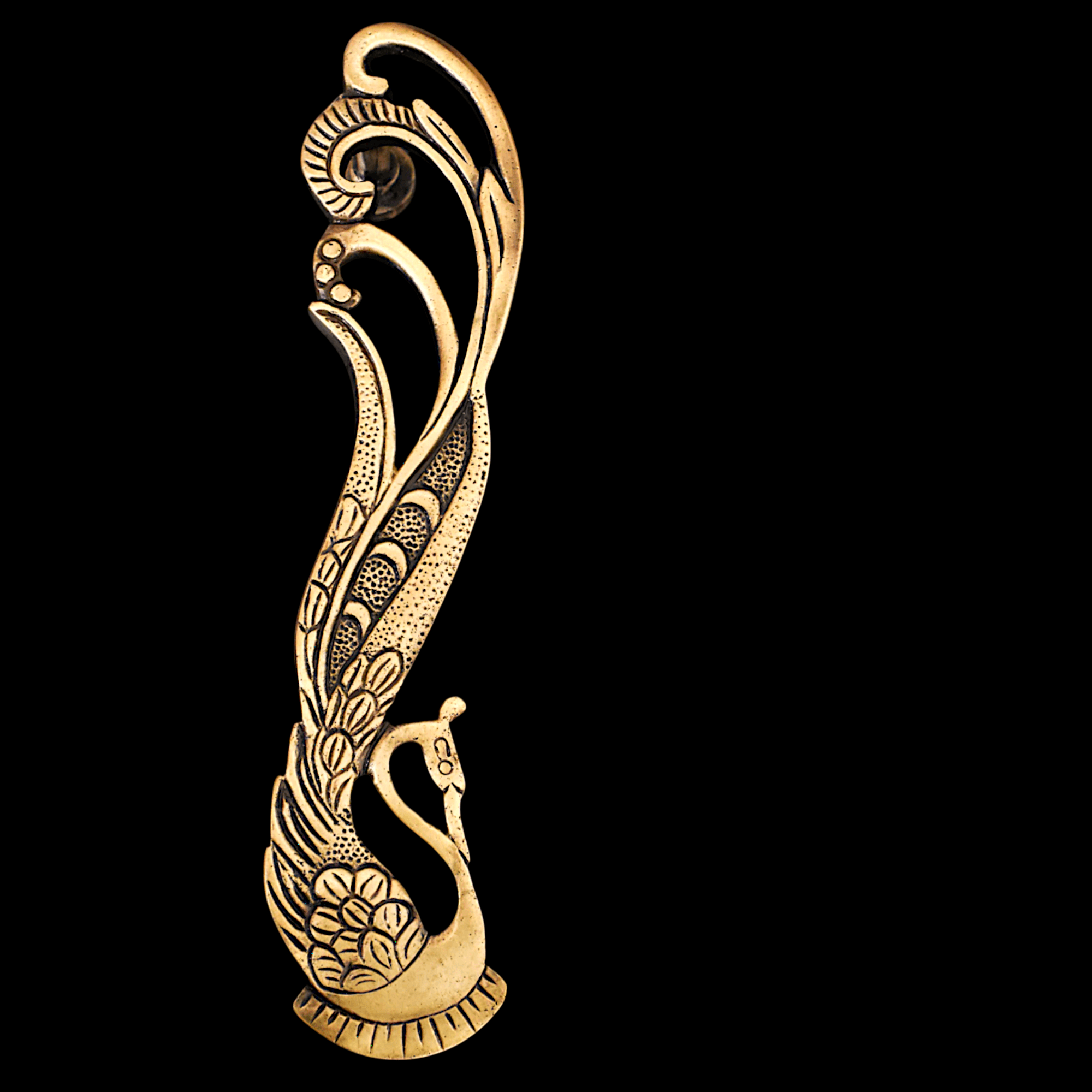 Brass Antique Peacock Door handle - Stylentdecor