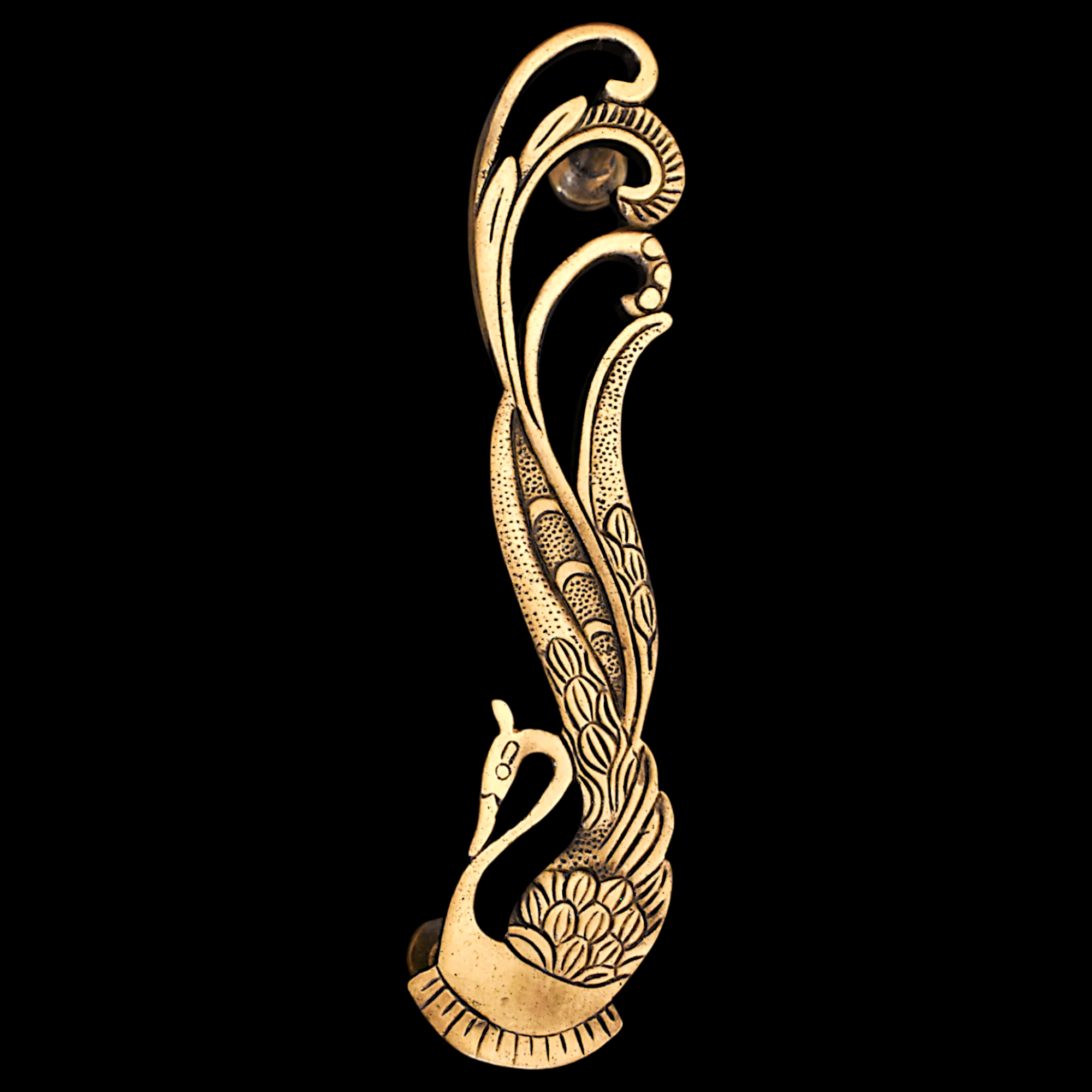 Brass Antique Peacock Door handle - Stylentdecor