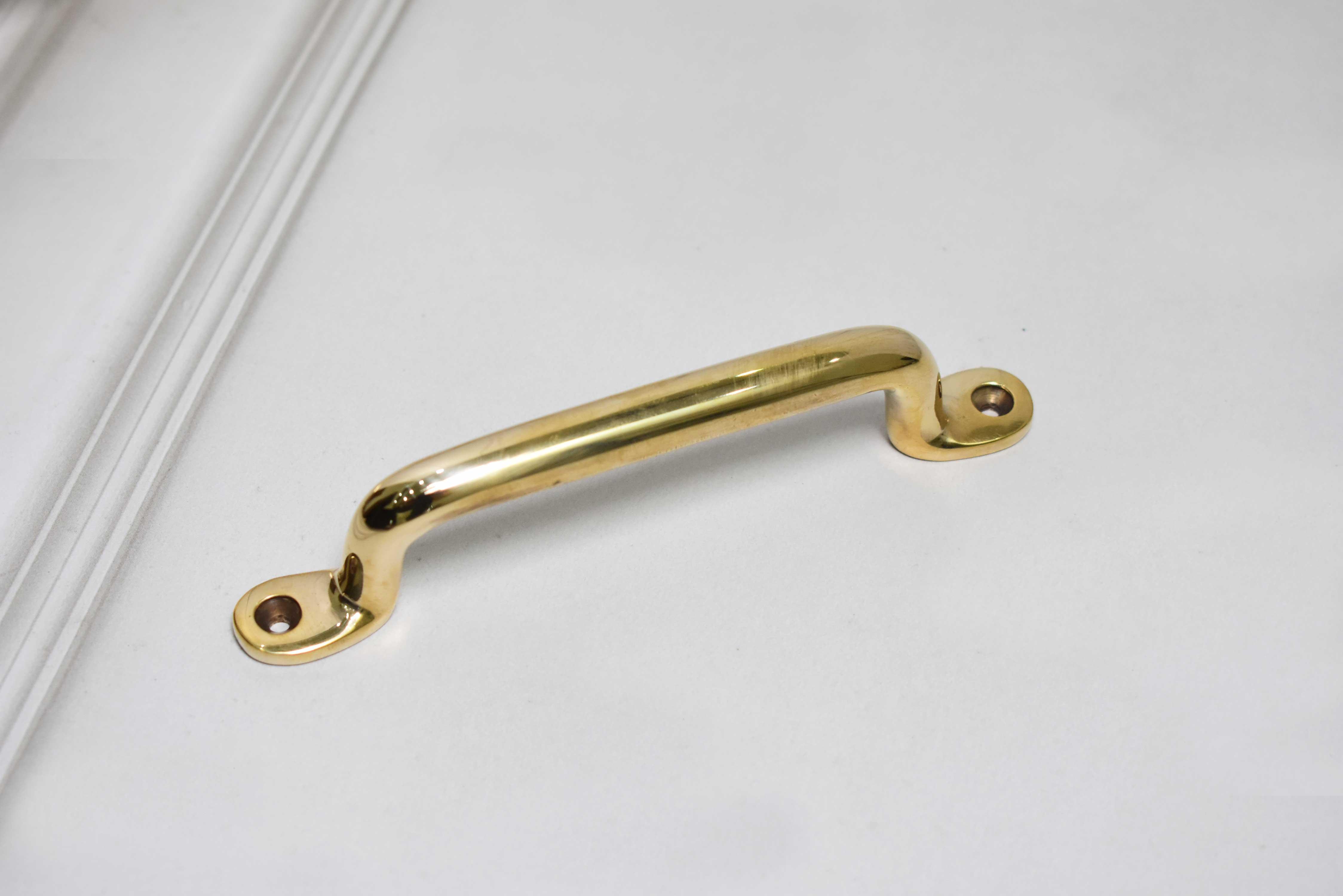 Serene Cabinet Pulls - Unlacquered Brass Polished - Stylentdecor