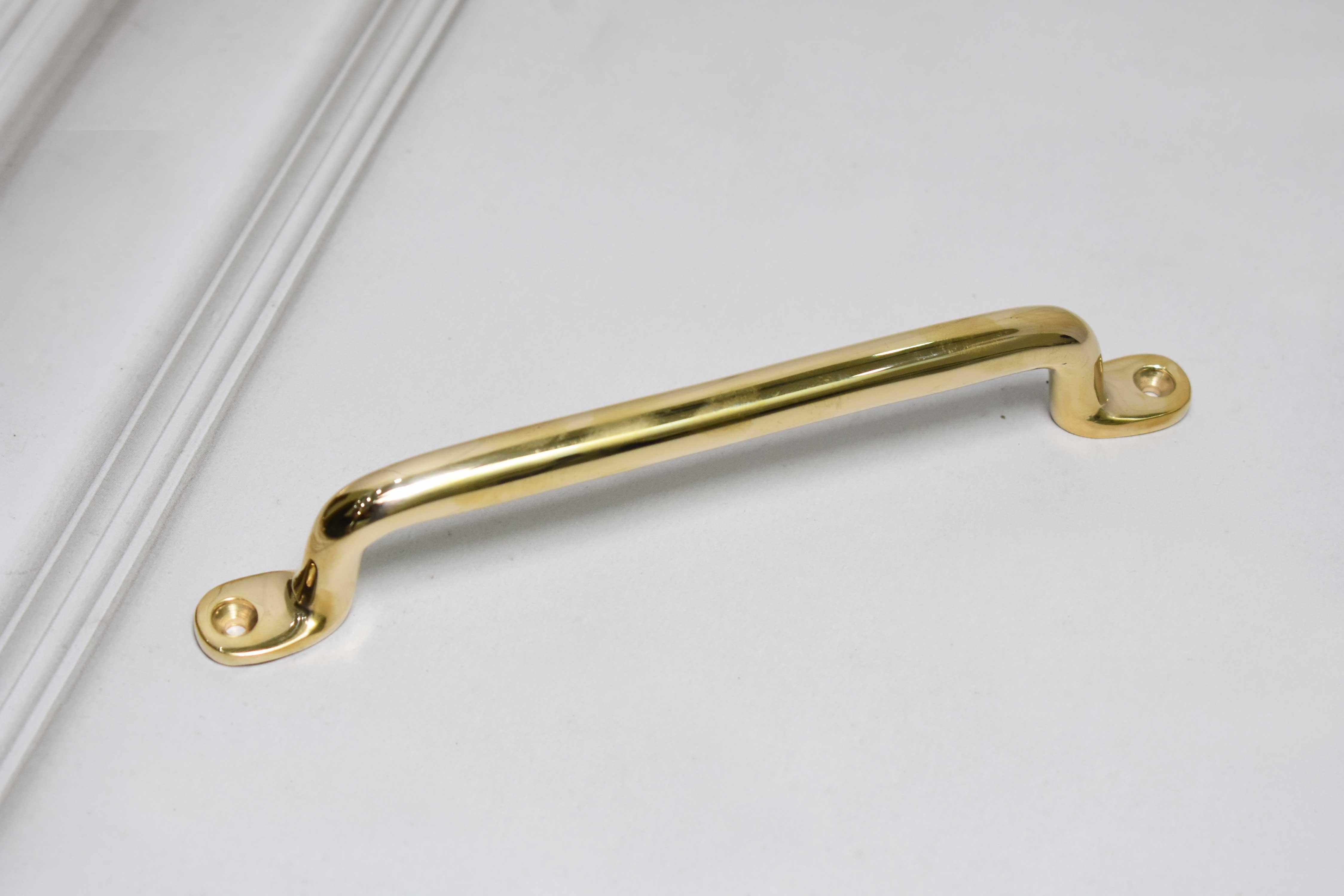 Serene Cabinet Pulls - Unlacquered Brass Polished - Stylentdecor