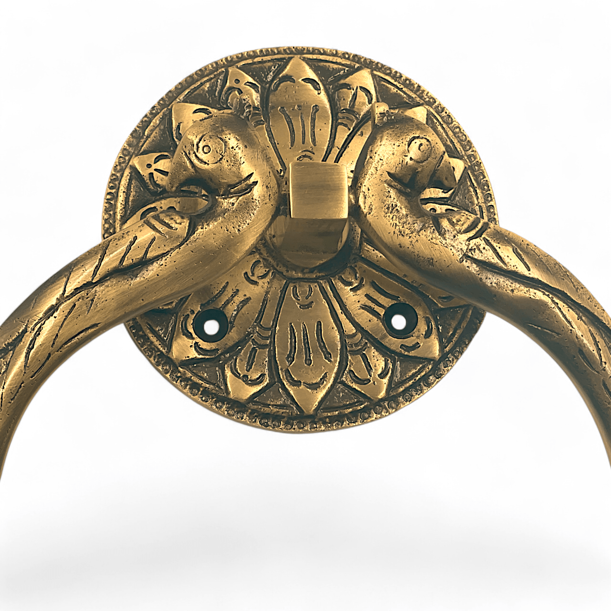 Peacock Towel Ring - Antique Brass - Stylentdecor