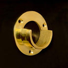 Closet Rod Opened Bracket for 1-1/4"- Unlacquered Polished Brass - Stylentdecor