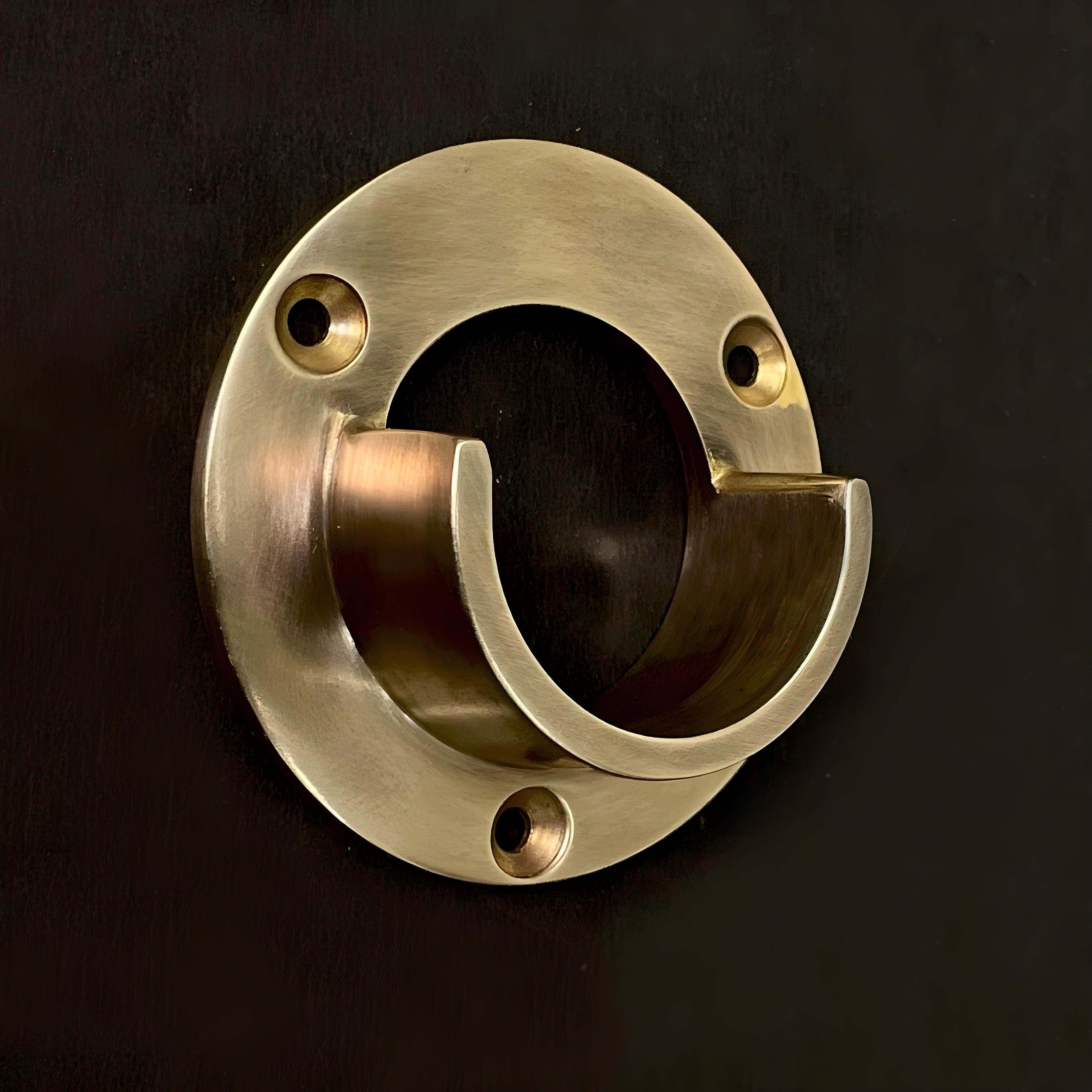 Closet Rod Opened Bracket for 1-1/4"- Antique Brass - Stylentdecor