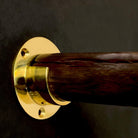 Closet Rod Opened Bracket for 1-1/4"- Unlacquered Polished Brass - Stylentdecor