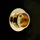 Closet Rod Closed Bracket for 1-1/4"- Unlacquered Polished Brass - Stylentdecor