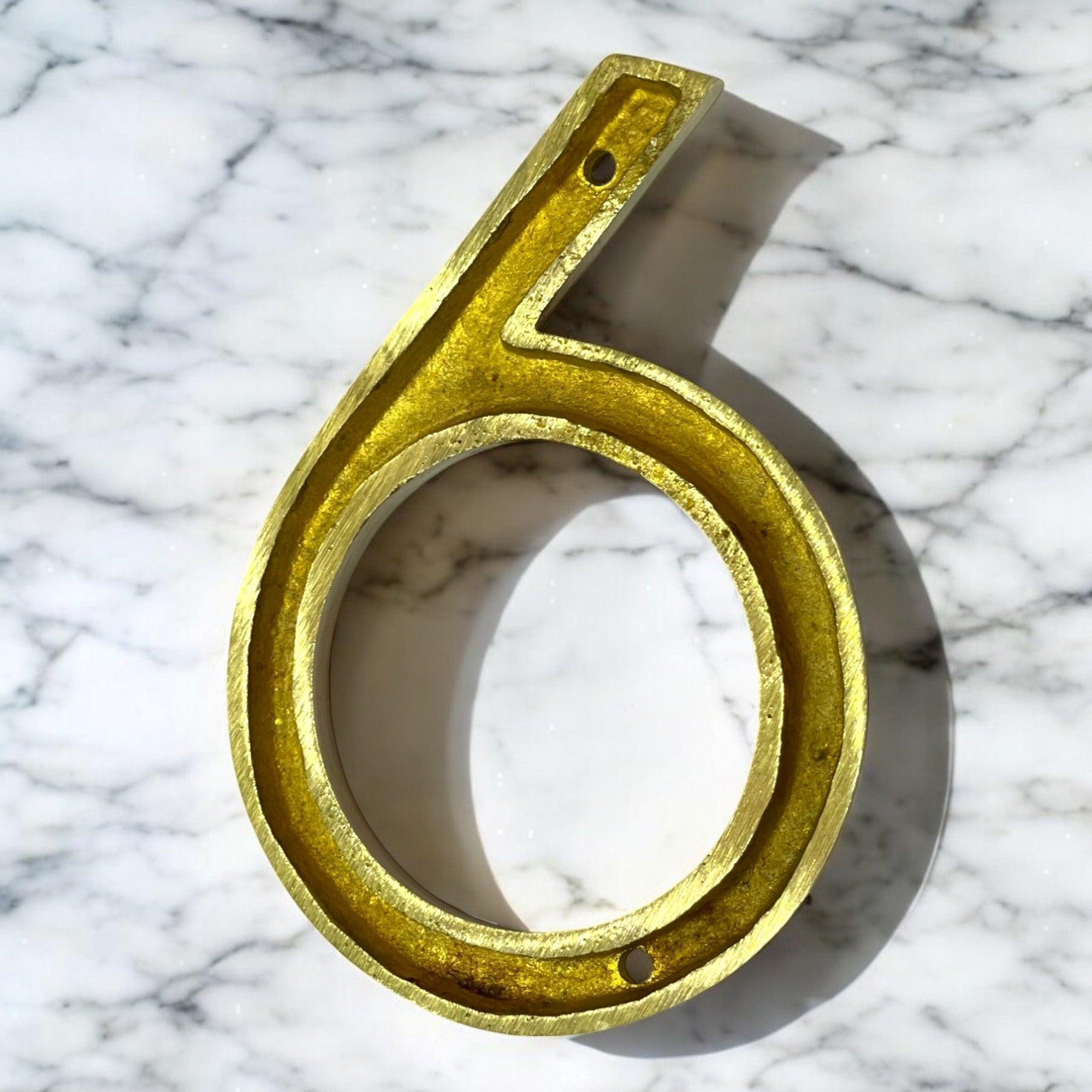 4" Brass House Numbers ( 0-9 ) - Stylentdecor