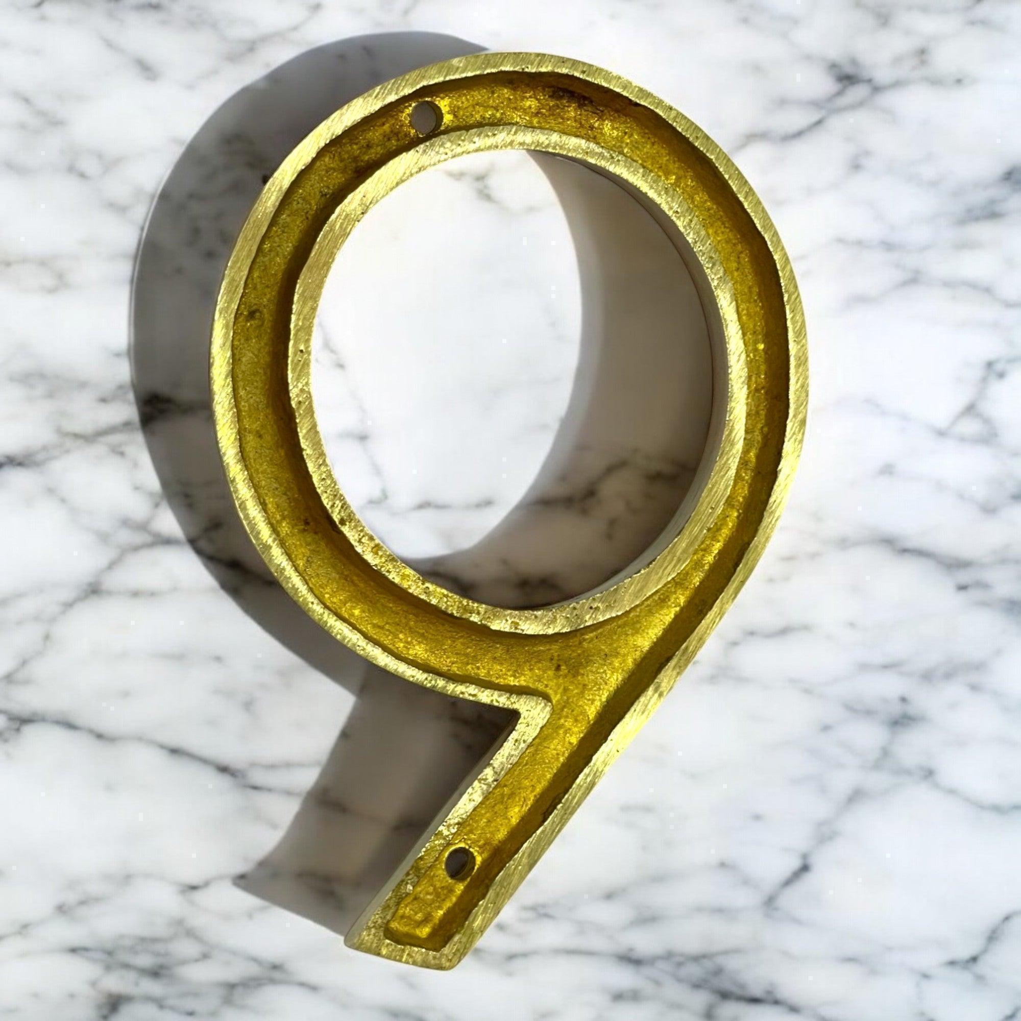 4" Brass House Numbers ( 0-9 ) - Stylentdecor