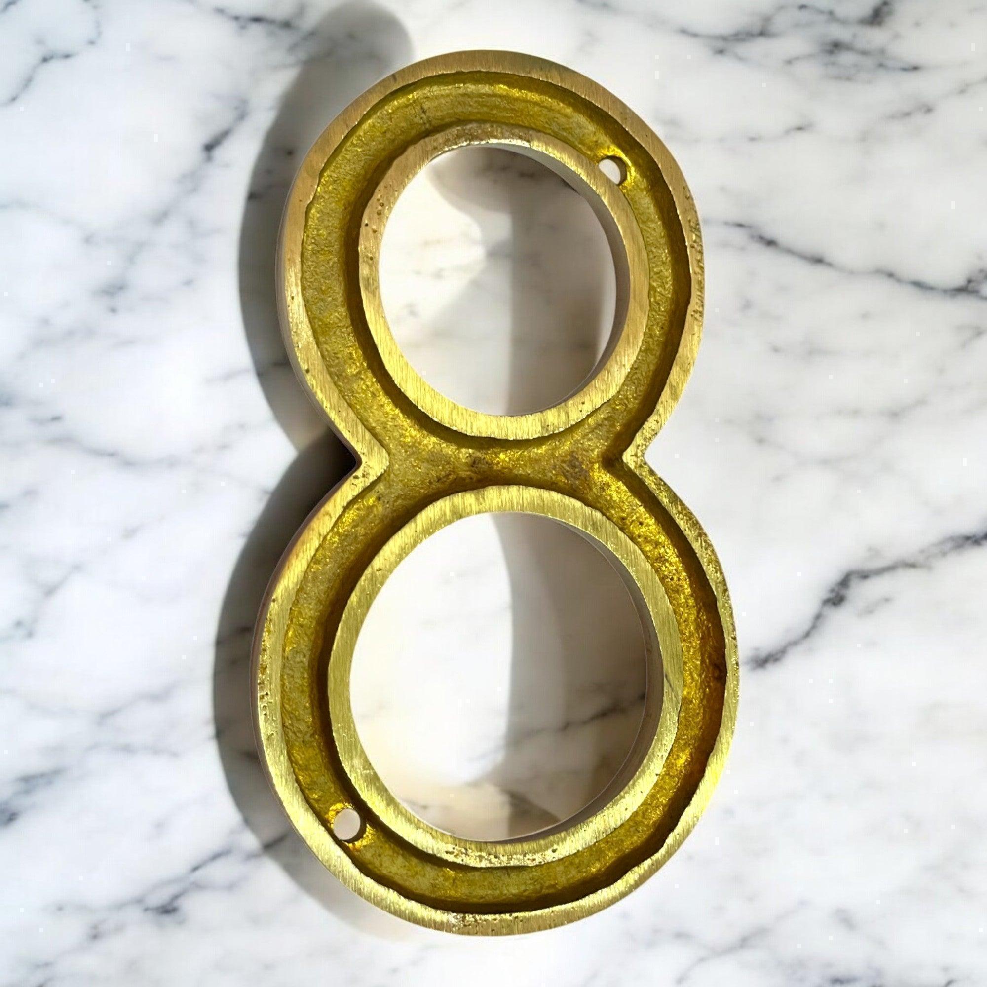 4" Brass House Numbers ( 0-9 ) - Stylentdecor
