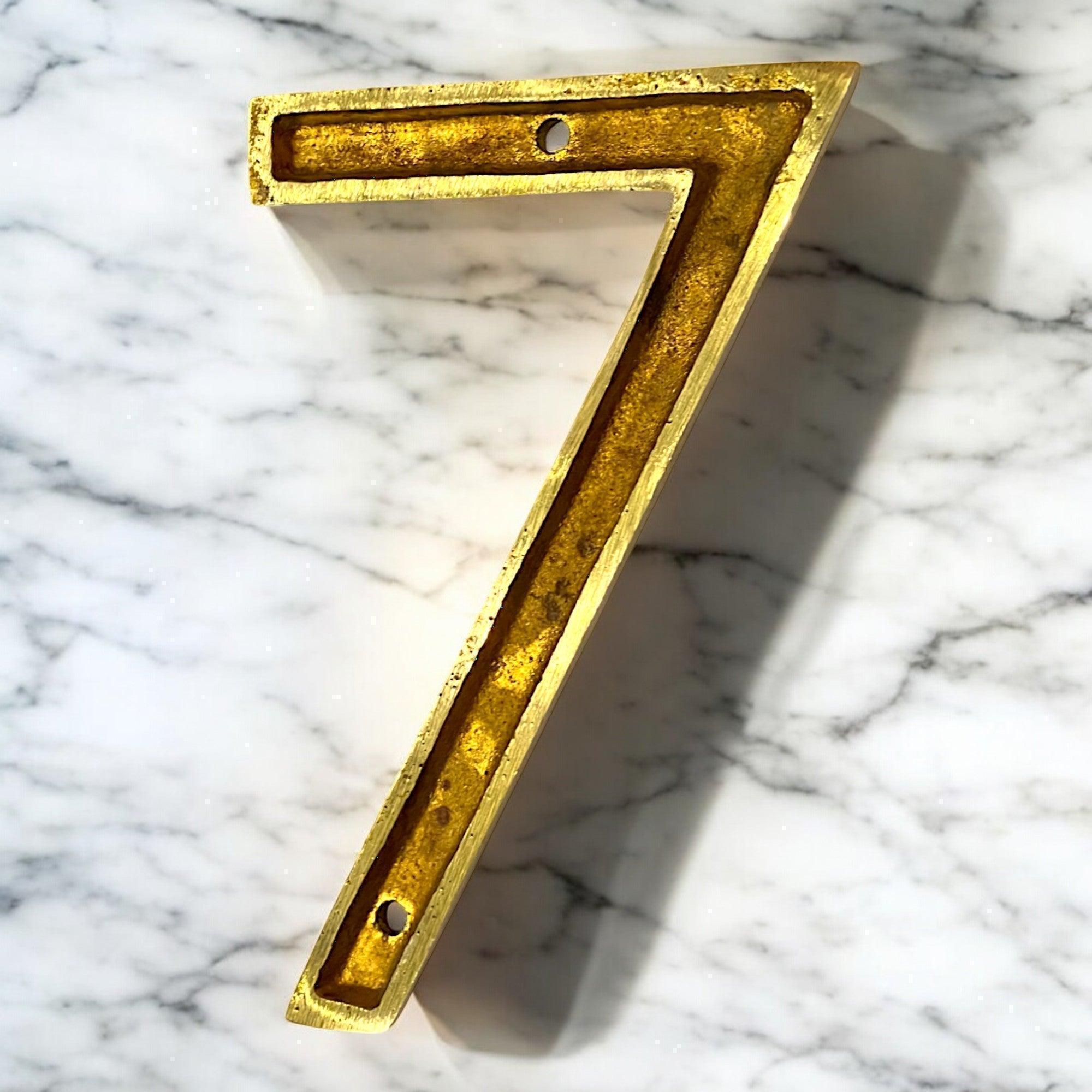 4" Brass House Numbers ( 0-9 ) - Stylentdecor