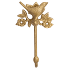 Brass Bird Hook - Brushed/Satin Finish - Stylentdecor
