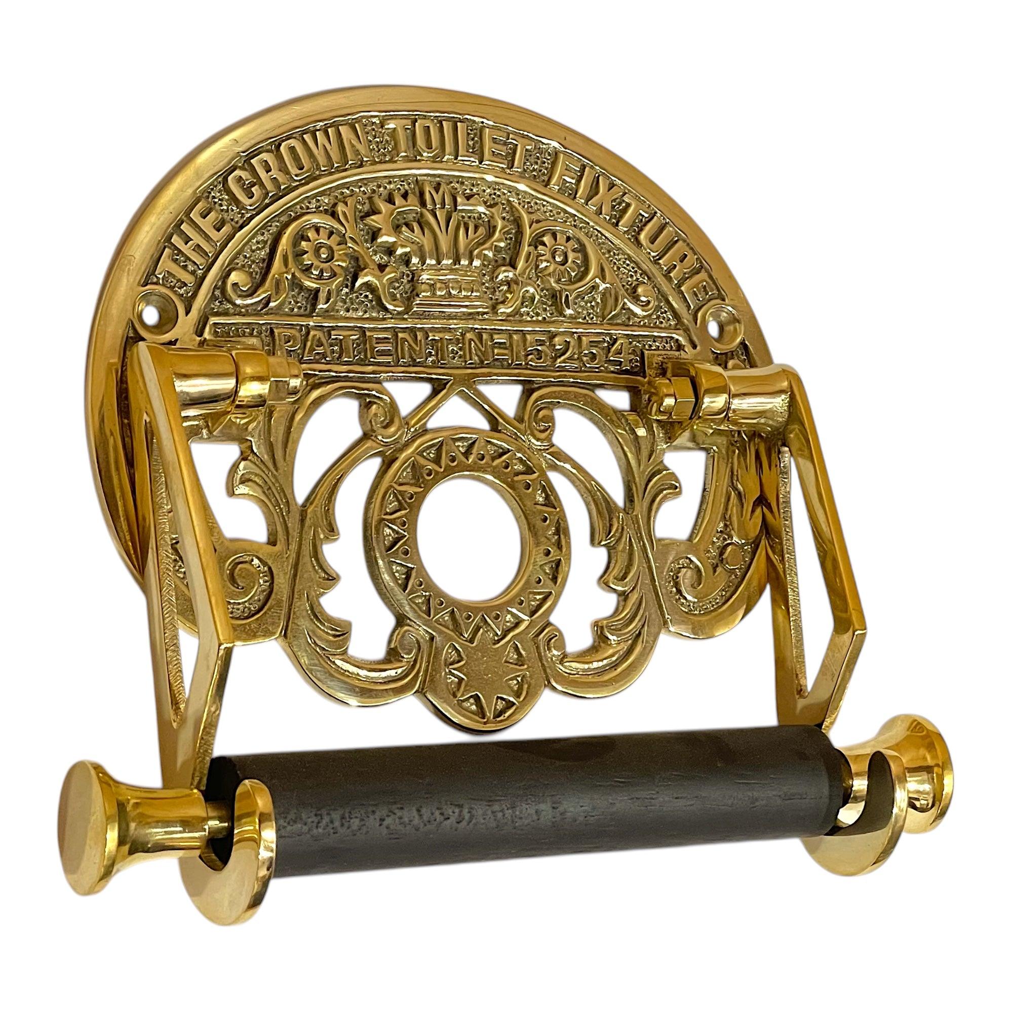 Vintage Roll Holder - Polished Brass - Stylentdecor