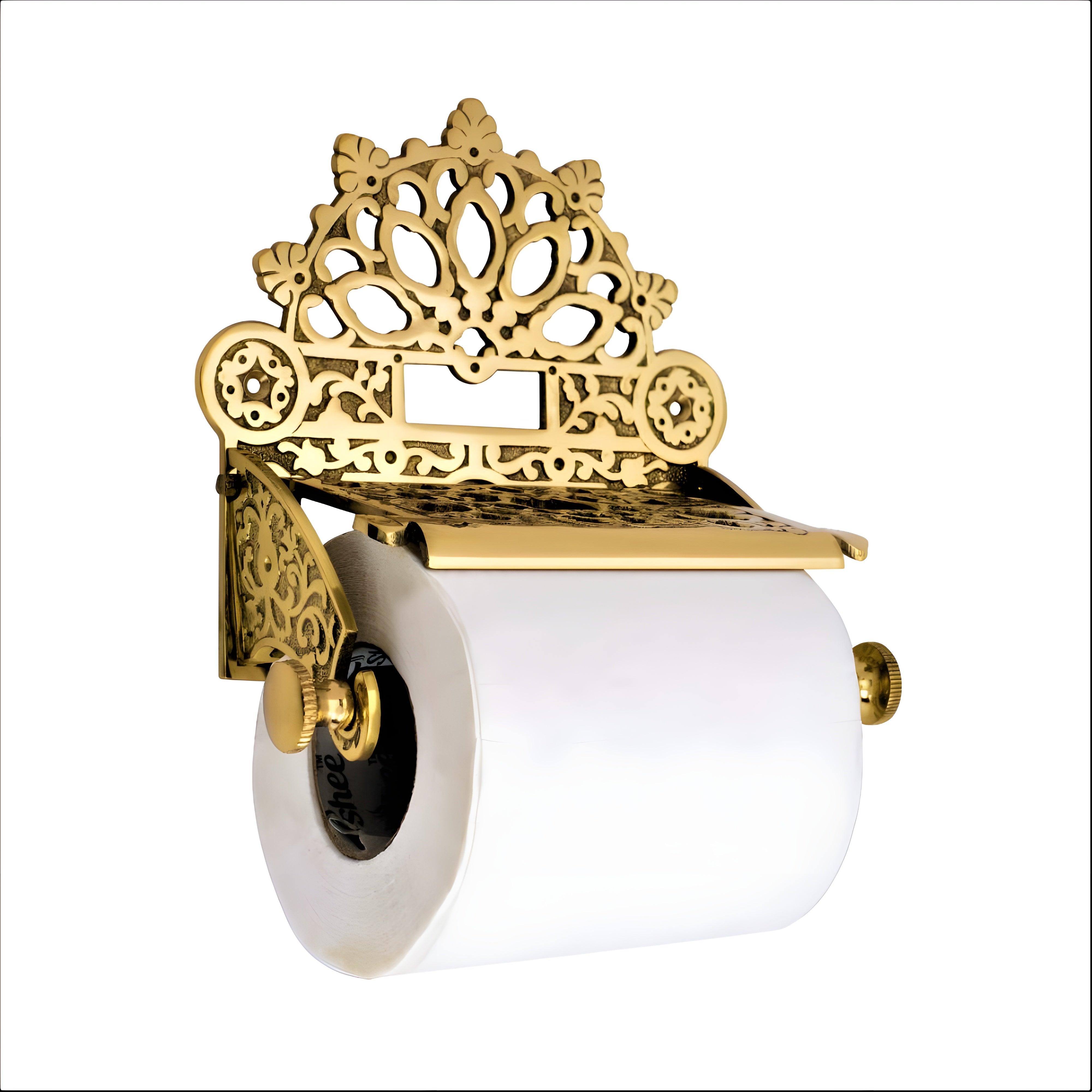 Brass Victorian Roll Holder - Stylentdecor