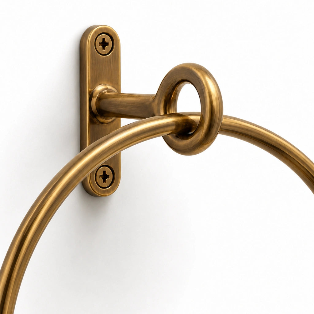 antique brass minimalist bathroom accessories