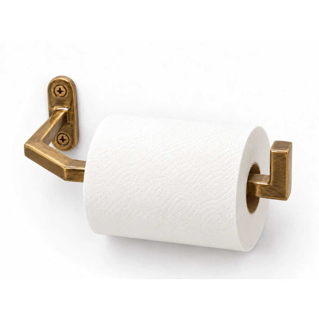 antique brass minimalist bathroom accessories