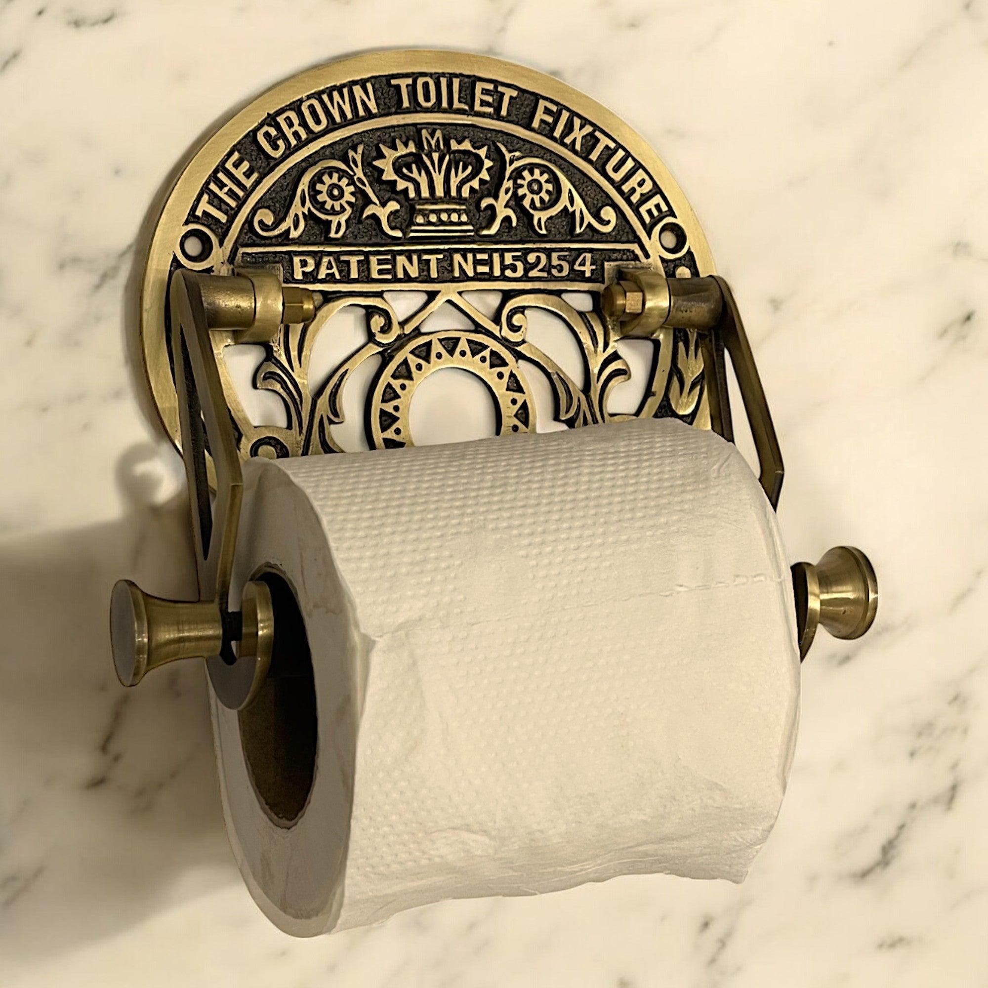 Vintage Roll Holder - Antique Brass - Stylentdecor