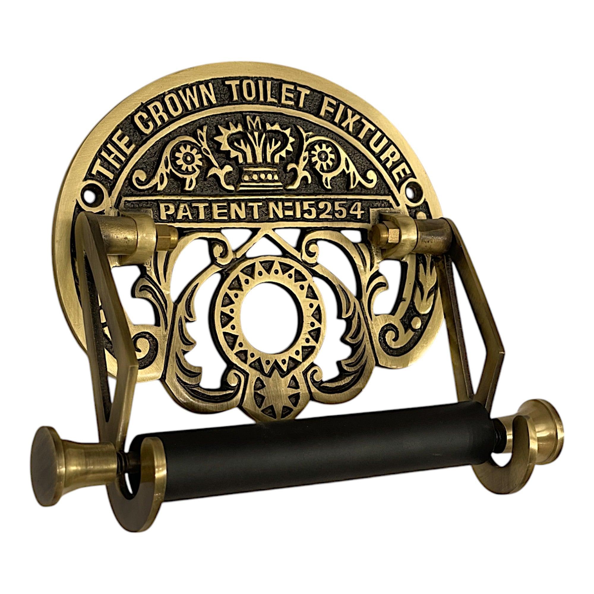 Vintage Roll Holder - Antique Brass - Stylentdecor