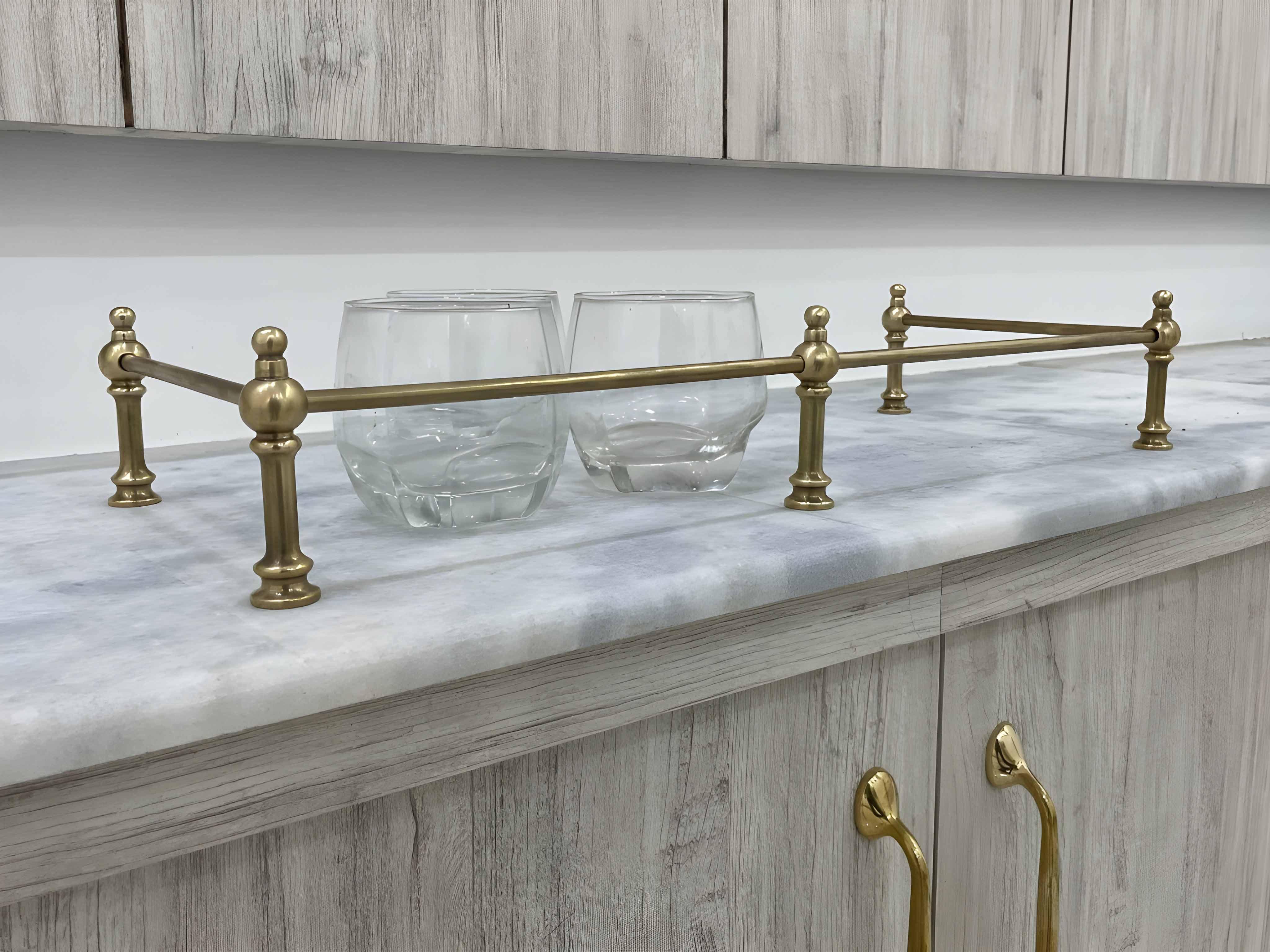 Victorian Brass Gallery Rail - Antique Brass By Hand - Stylentdecor