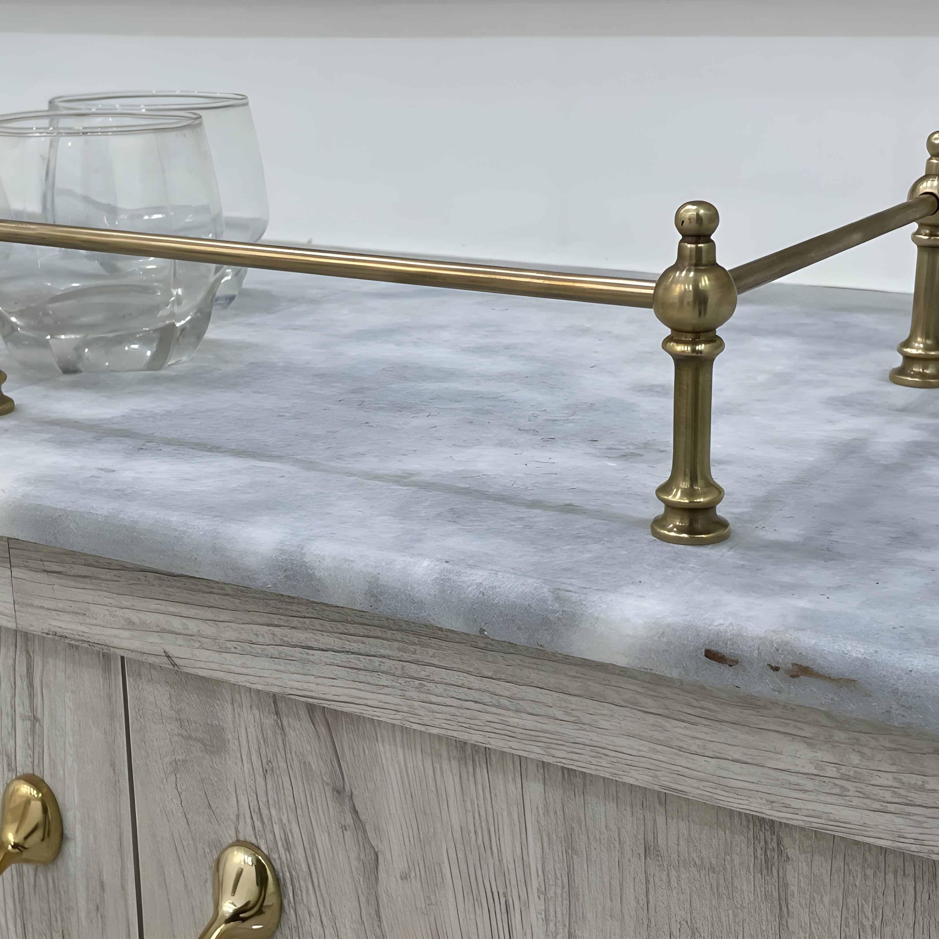 Victorian Brass Gallery Rail - Antique Brass By Hand - Stylentdecor