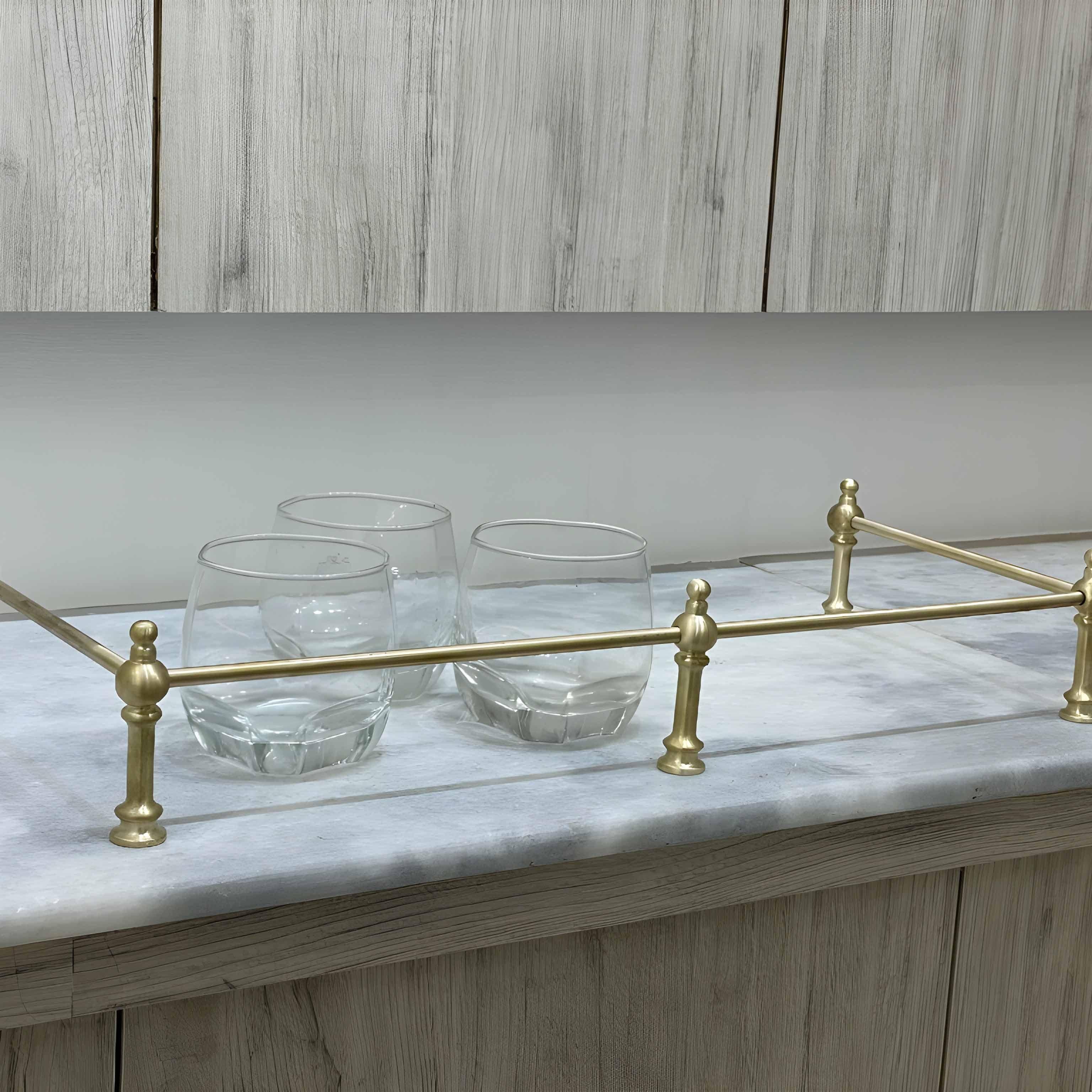 Victorian Brass Gallery Rail - Brushed Brass - Stylentdecor