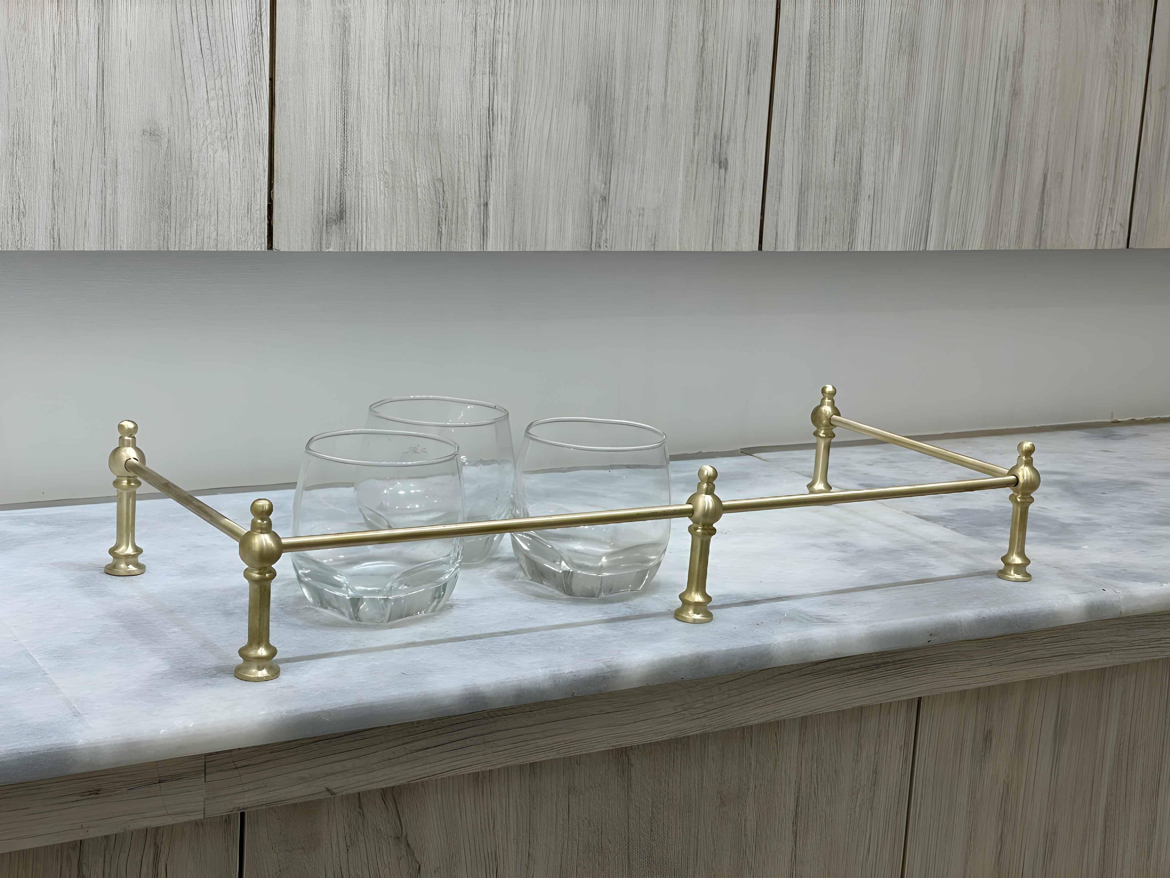 Victorian Brass Gallery Rail - Brushed Brass - Stylentdecor