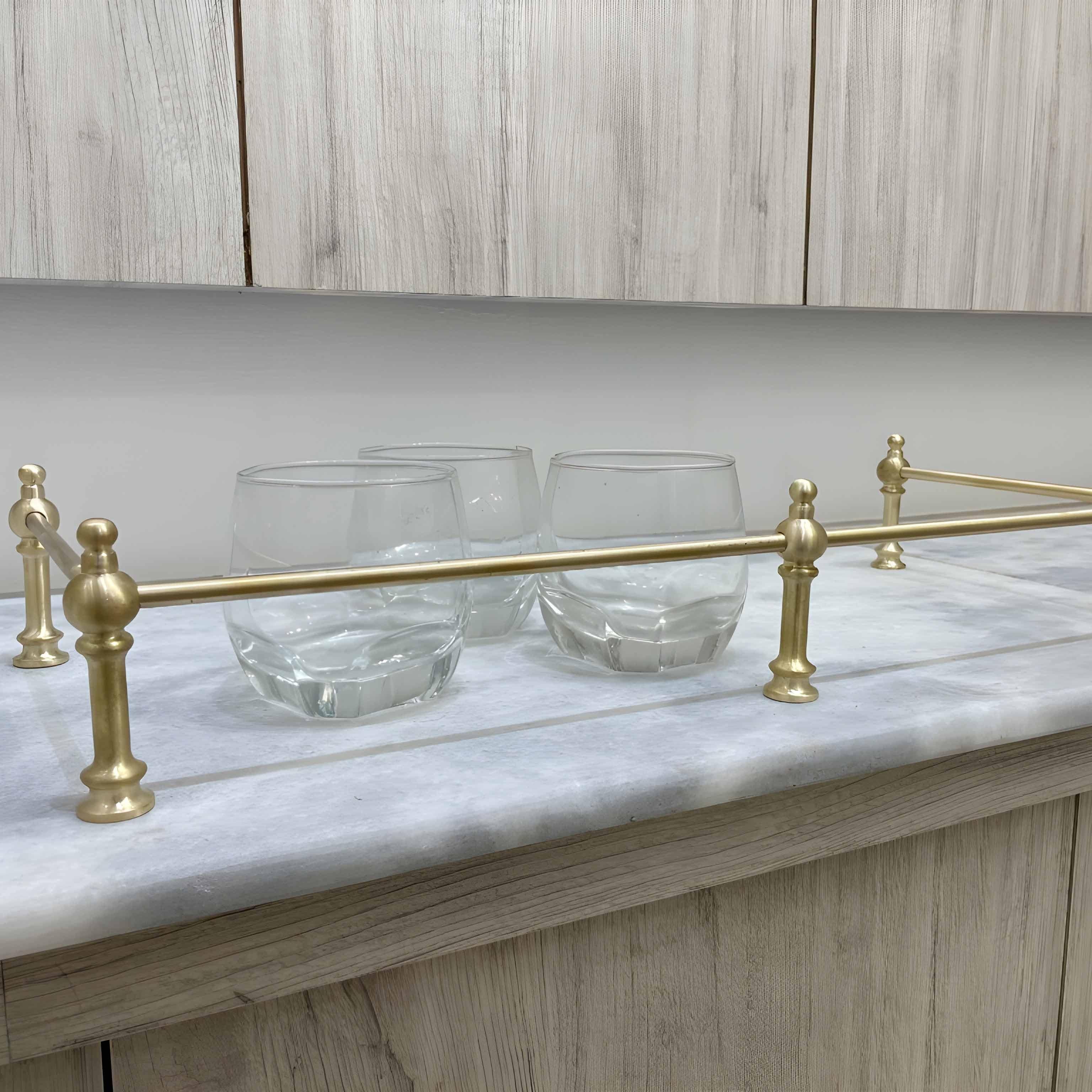 Victorian Brass Gallery Rail - Brushed Brass - Stylentdecor