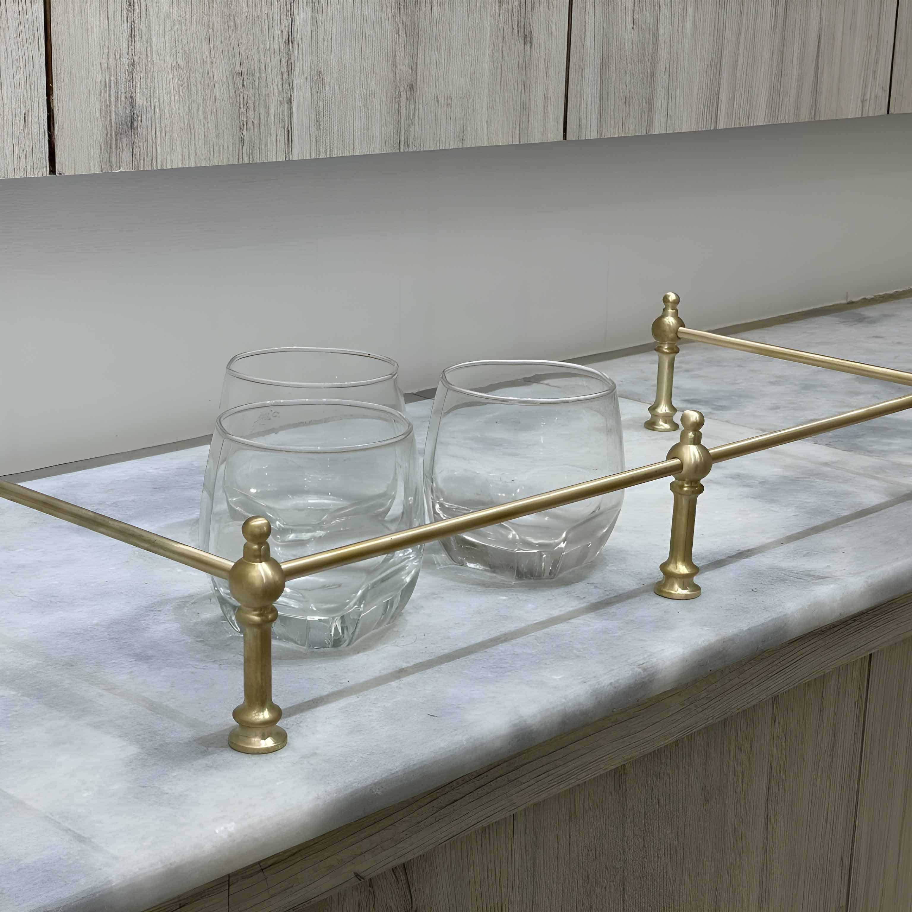 Victorian Brass Gallery Rail - Brushed Brass - Stylentdecor