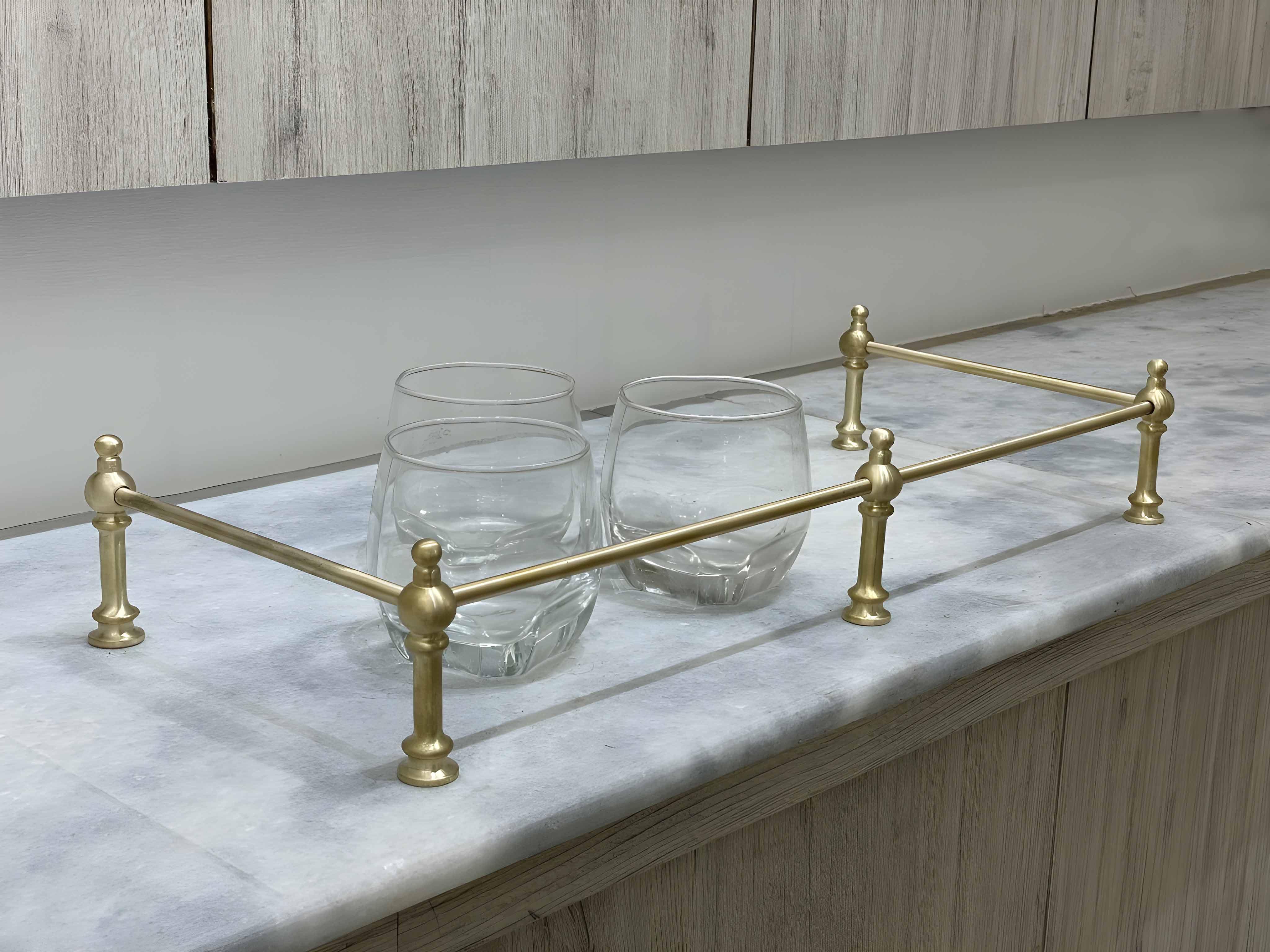 Victorian Brass Gallery Rail - Brushed Brass - Stylentdecor