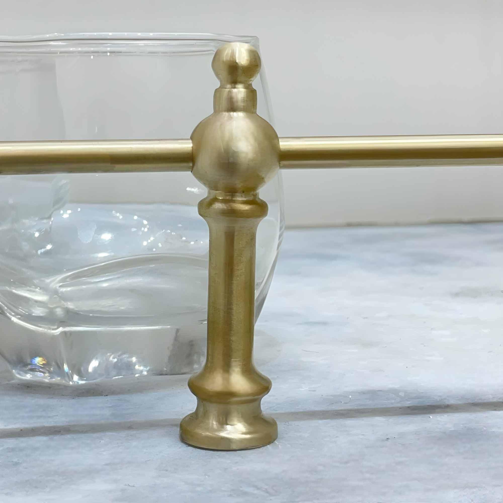 Victorian Brass Gallery Rail - Brushed Brass - Stylentdecor